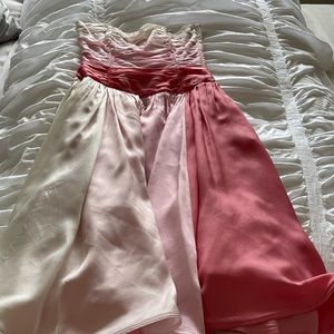 Betsy Johnson multi-pink dress.